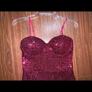 Charlotte Russe Red Sequin Dress